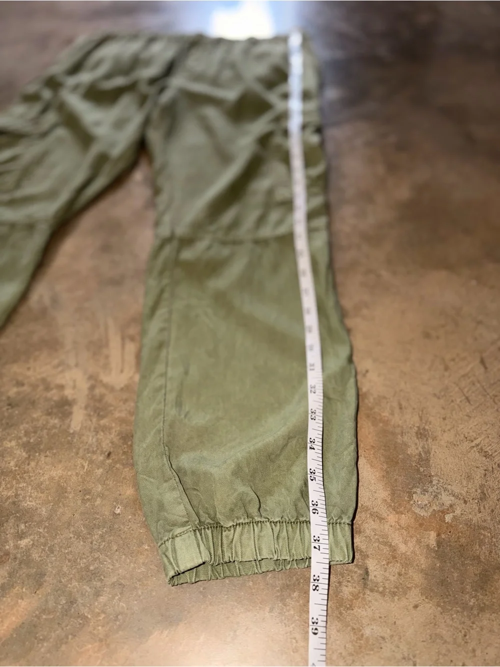 Elan 100% Tencel Olive Utility Cargo Jogger Pants Relaxed Fit M - Picture 12 of 13